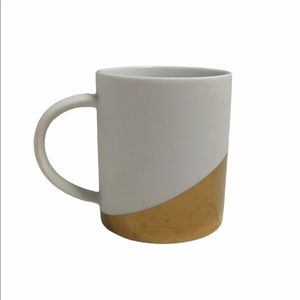 Starbucks Gold and White Matte Mug